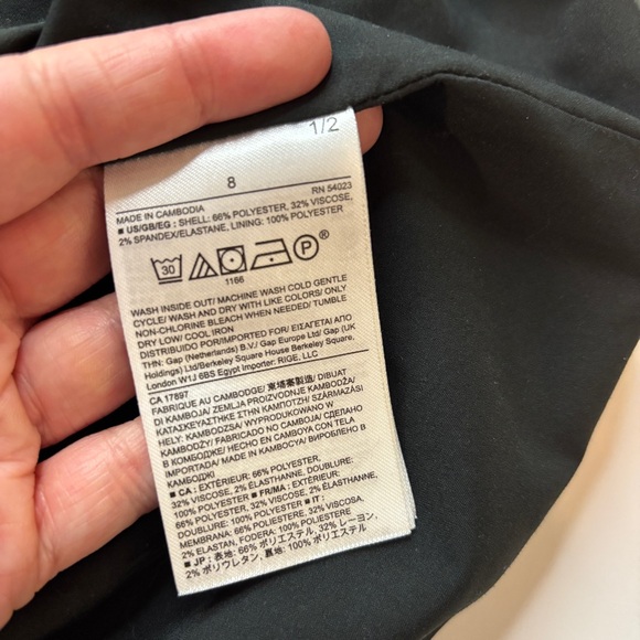 Banana Republic Houndstooth Pencil Skirt Size 8 Lined Back Slit - Picture 12 of 13